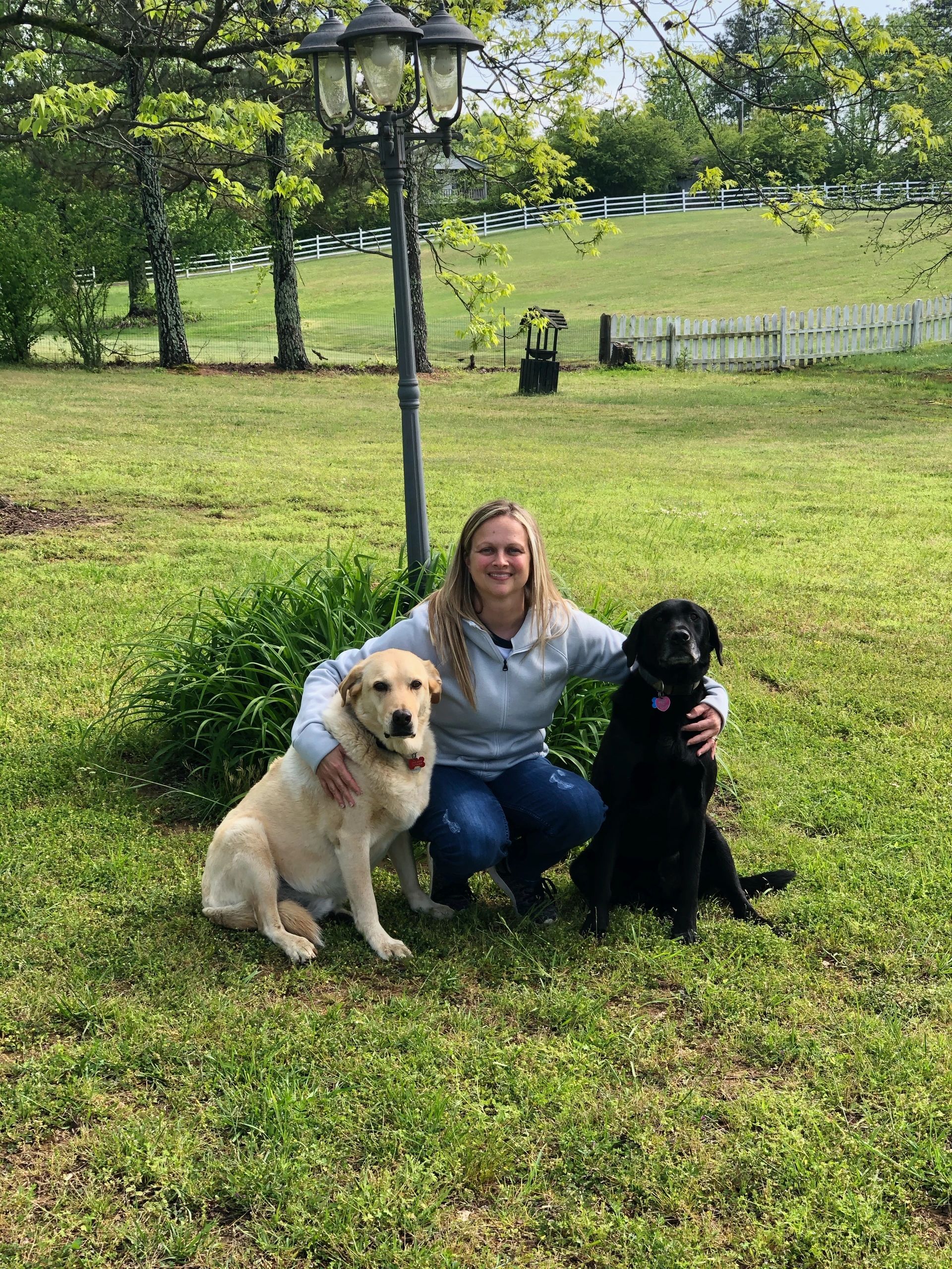 Dr. Brianna Spark, DVM, and her dog Remi
